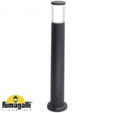 Φωτιστικό Κολωνάκι 80cm με ντουί GU10 LED 6W 230V 600lm CCT Ρητίνης Μαύρο IP55 Fumagalli Carlo